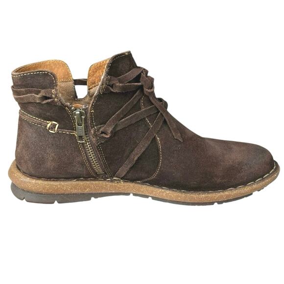 Born Women’s Tarkiln Brown Leather Distressed Chelsea Ankle Boot Size US 10 - Picture 4 of 10